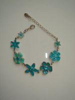 🤩PILGRIM ARMBAND TÜRKIS BLUMEN NEU