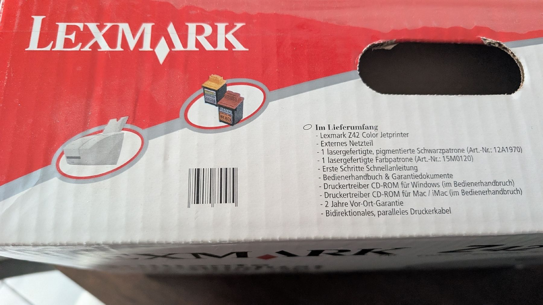 Lexmark Imprimantes: Lexmark Z42 Color Jetprinter Neu Originalverpackt – Neuf avec emballage d'origine à Rorschach par Obi-Wan85 3