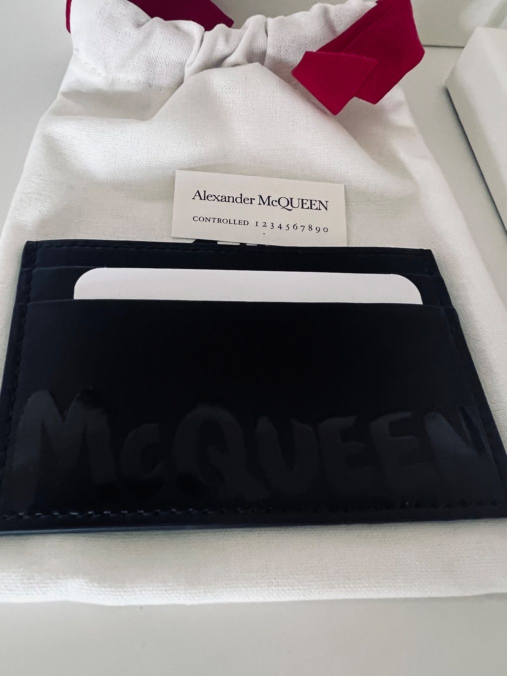 Alexander Mcqueen Portafogli: Alexander McQueen logo-print cardholder – Nuovo e nell'imballaggio originale da Lausanne venduto da ipanema23 3