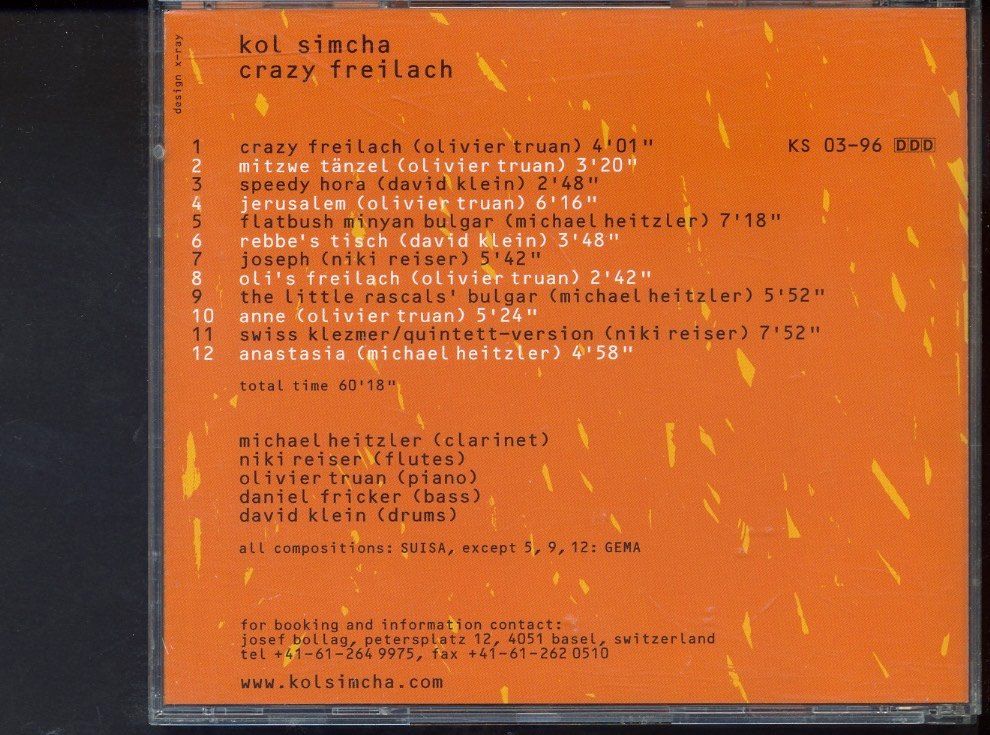 CDs: Crazy Freilach - Kol Simcha – D'occasion à Delémont par MaxPlan 1