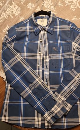 A&F Hemd Gr. M Blau-Weiss Karomuster