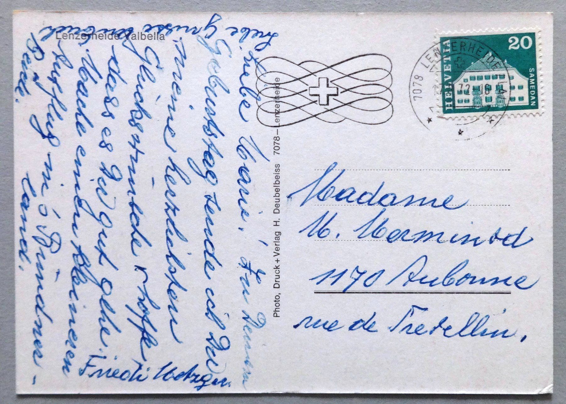 Cartes postales: Lenzerheide - Valbella – D'occasion à Fétigny par Billy2miny 1