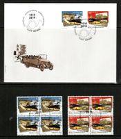 2019 - 100 Jahre Postautolinien FDC + Viererblöcke SBK 30.--