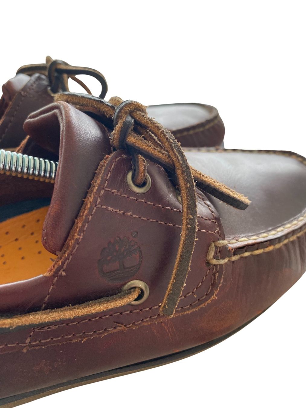 Timberland Scarpe da uomo: Timberland 2-Eye Bootsschuhe | Braun Leder | Gr. 45 | – Usato da Einsiedeln venduto da secondhand_dave 5