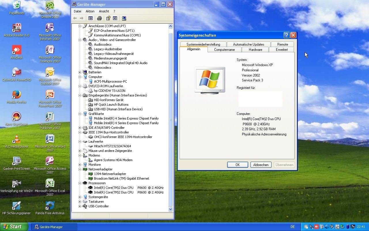 Compaq Notebook: HP Compaq 6530b Windows XP SP3 & Office Enterprise 2007 – Usato da Magden venduto da Gold-Adler 6