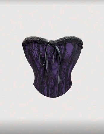 Lila Gothic Corsagentop Gr M *neu*
