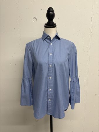 Polo Ralph Lauren Bluse Gr. 36 Hellblau Baumwolle