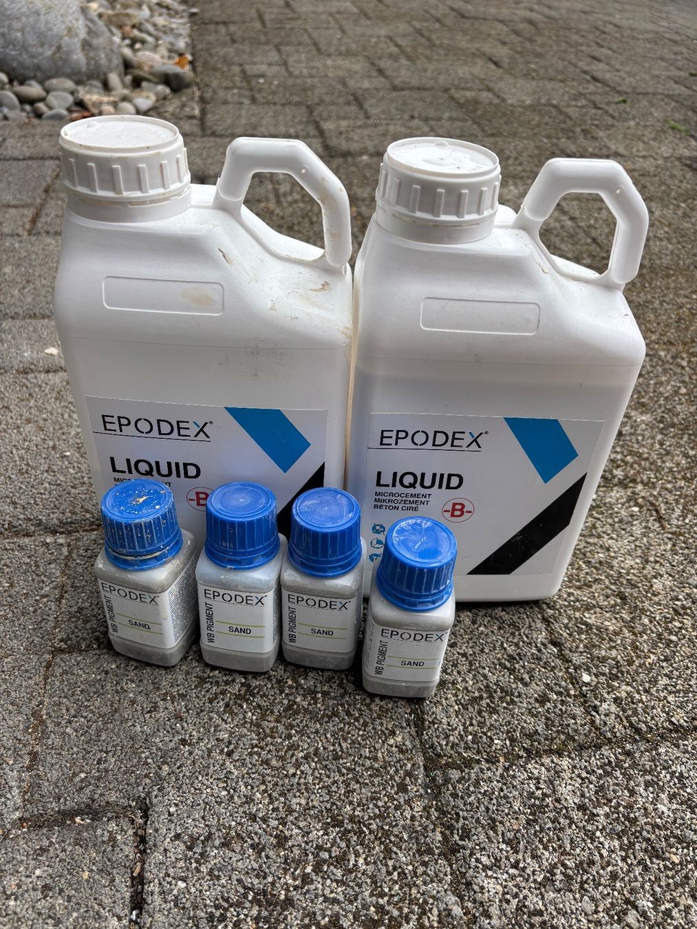 Colori: Epodex - PU Finish, Sand Farbe & Liquid – Nuovo (secondo la descrizione) da Kernenried venduto da Ricola020 1