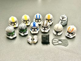 Lego Star Wars - custom helmets + accessories
