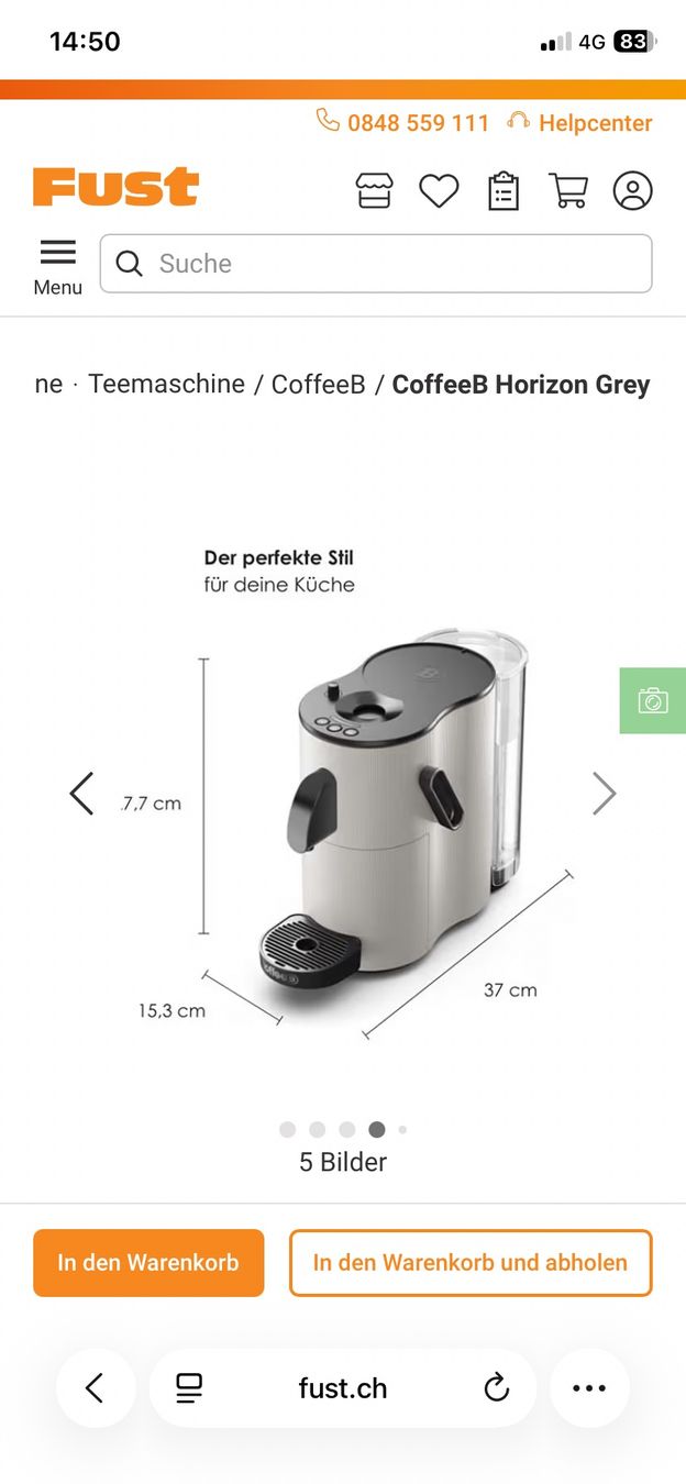 Coffee B Macchine per caffè & Macchine per espresso: Nigelnagelneue CoffeeB Horizon – Nuovo e nell'imballaggio originale da Wilderswil venduto da mad_xy5w 4