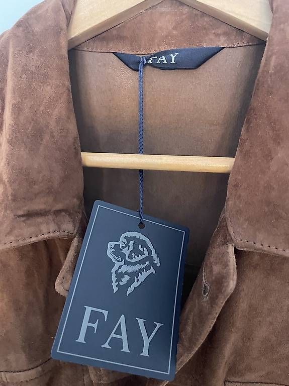 Vestes: FAY Brown Suede Leather Jacket XL  – D'occasion à Ponte Tresa par coc_nnf5 2