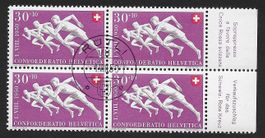 1950: Pro Patria Viererblock Nr.B49 mit Tabs Rütli