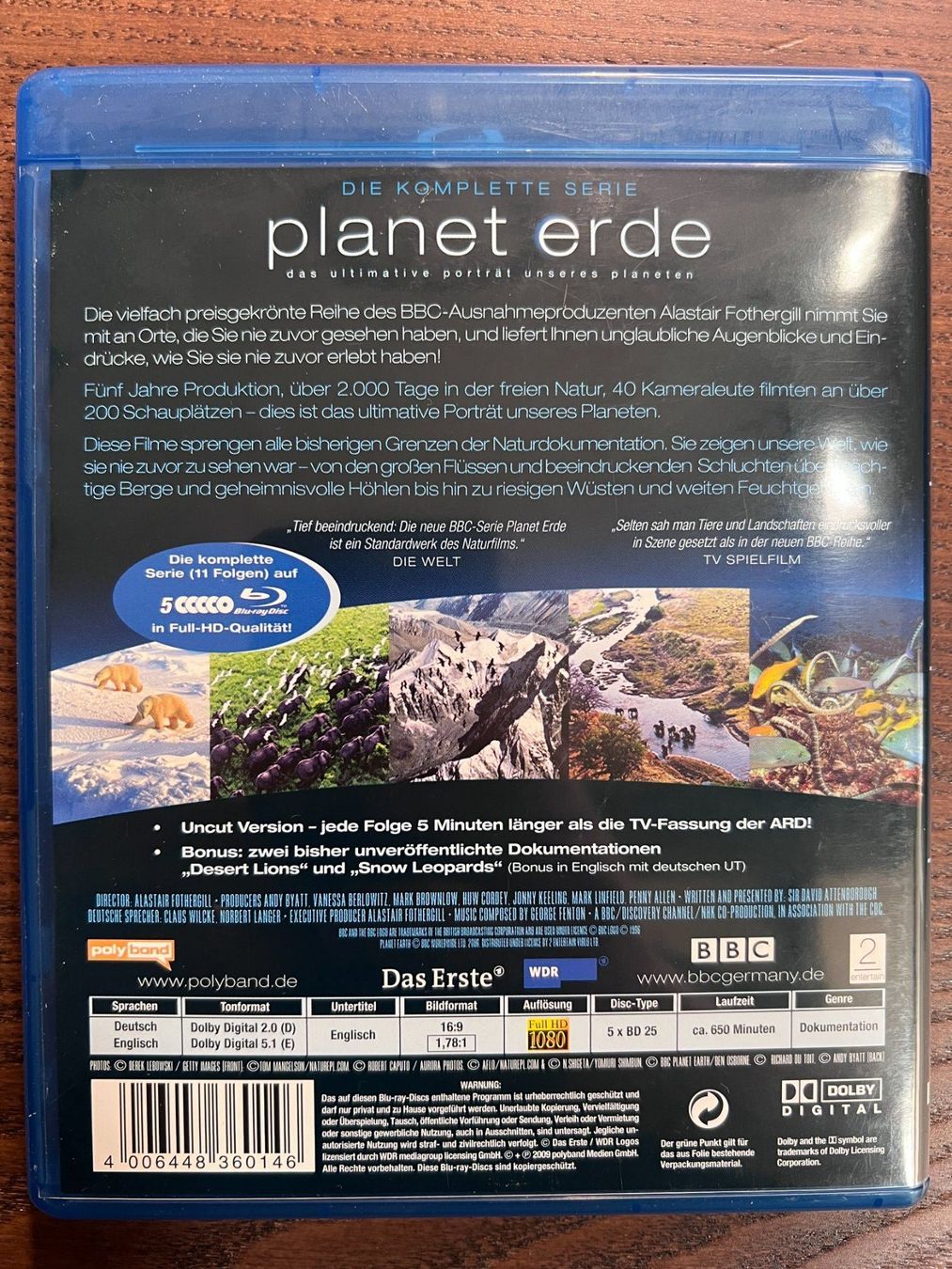 Alle DVDs: Planet Erde - Die komplette Serie – Gebraucht aus Zürich von Blu-ray_ZH 1