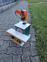 Schleifmaschine Eigenbau mit Schleifscheiben