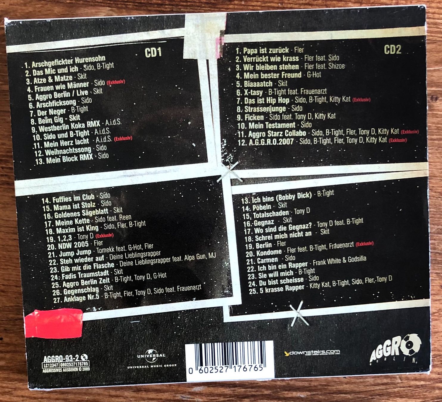 CD: VA - Aggro Berlin Label Nr. 1 2001-2009 2CD, Sido – Usato da Luzern venduto da Schlafenicht00 1