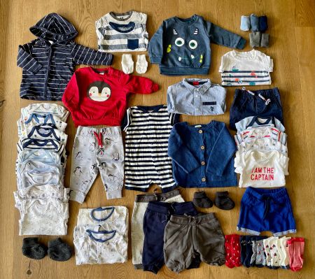 Grosses Kleiderpaket Baby Junge Gr. 56-68 1.Hand