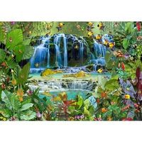 1000 TEILE PUZZLE-WASSERFALL-F. RUYER