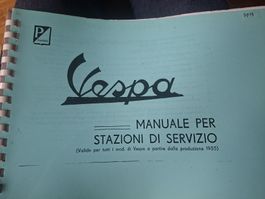 Vespa piaggio manuale per stations di servizio Vespa da 1955