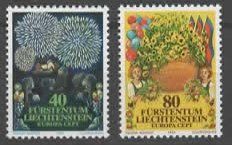 Liechtenstein 1981 Europa: Feuerwerk-Festumzug Nr.  702-03**