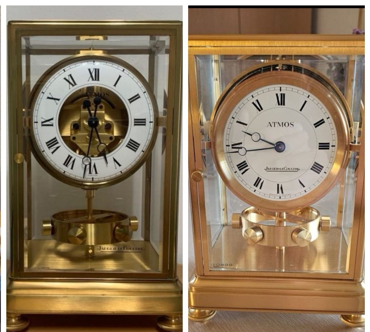 Jaeger-Lecoultre Orologi da terra & Orologi da parete: Atmos Jubilé et Prestige – Difettoso da Farvagny-le-Grand venduto da CollectibleWatches