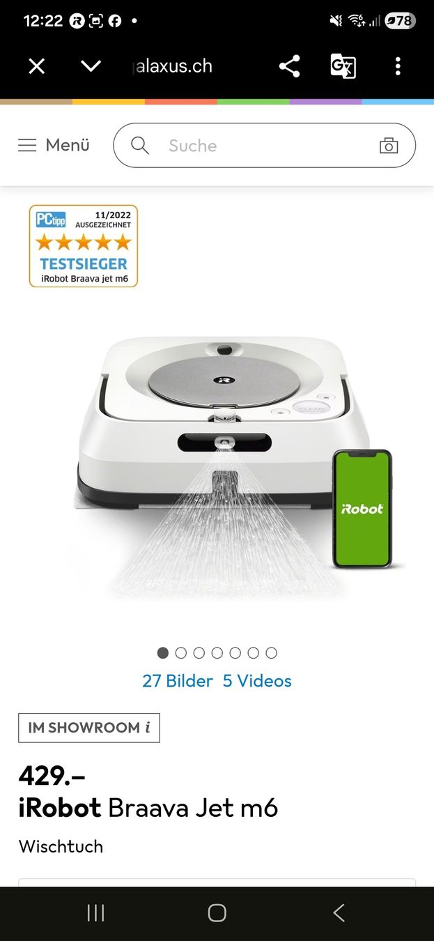 Tutte le macchine: iRobot Braava Jet m6 – Usato da Lengnau BE venduto da mar_sns7 1