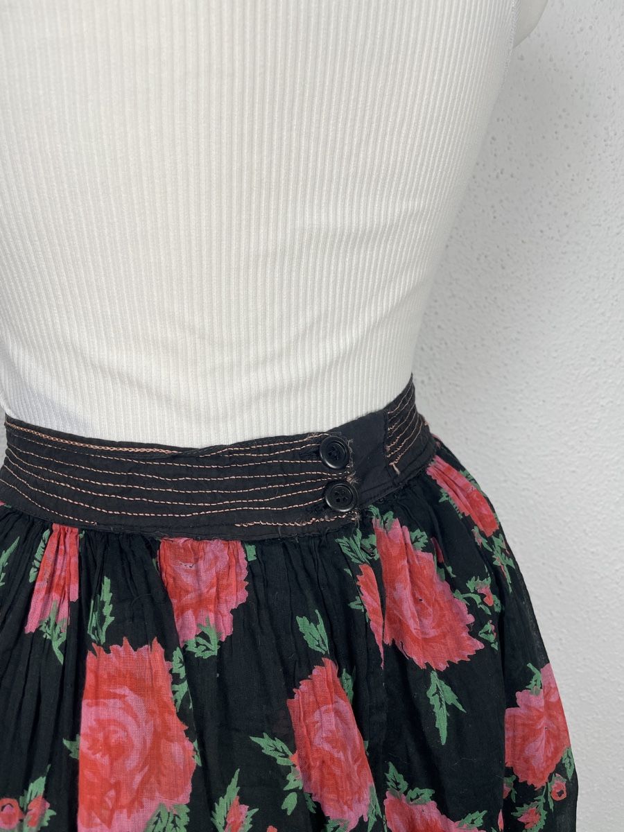 Röcke: Vintage Rose Print Midi Skirt – Gebraucht aus Knonau von Grapesvintage 6