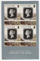 Block "One Penny Black". Montserrat
