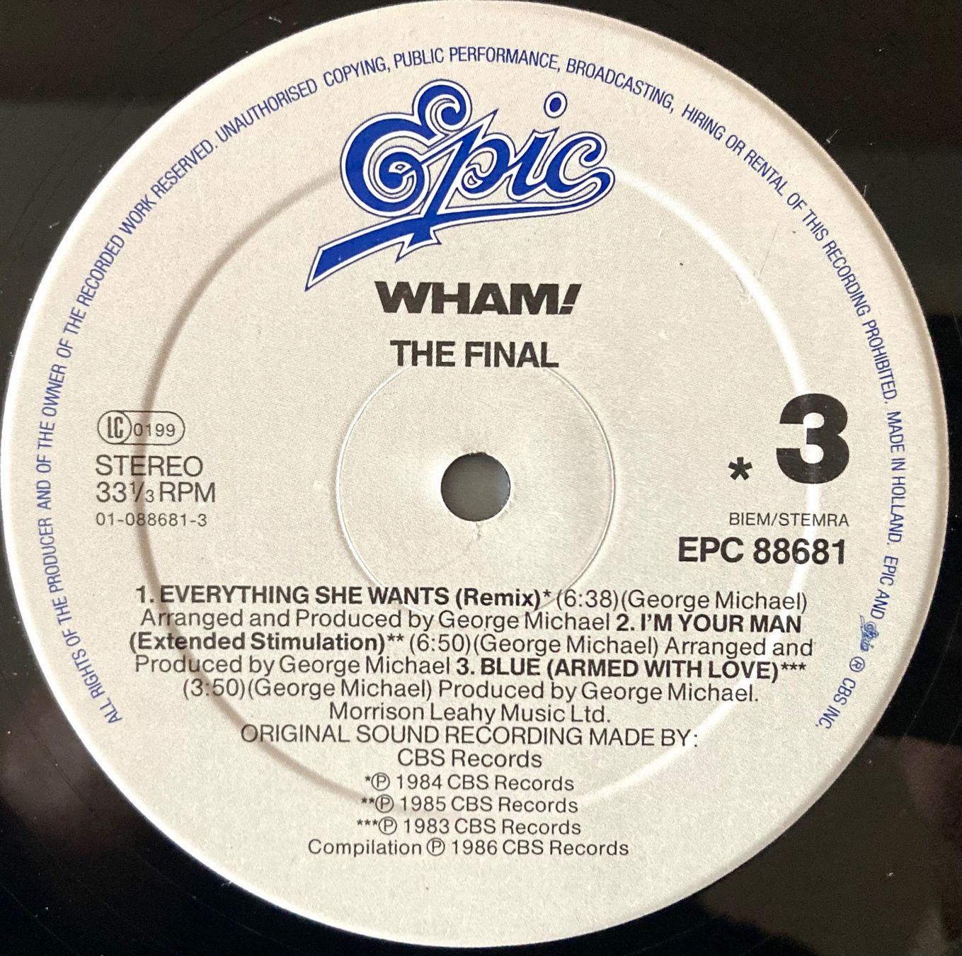 Schallplatten: WHAM! - THE FINAL – Gebraucht aus Poliez-Pittet von Newtown-Records 6