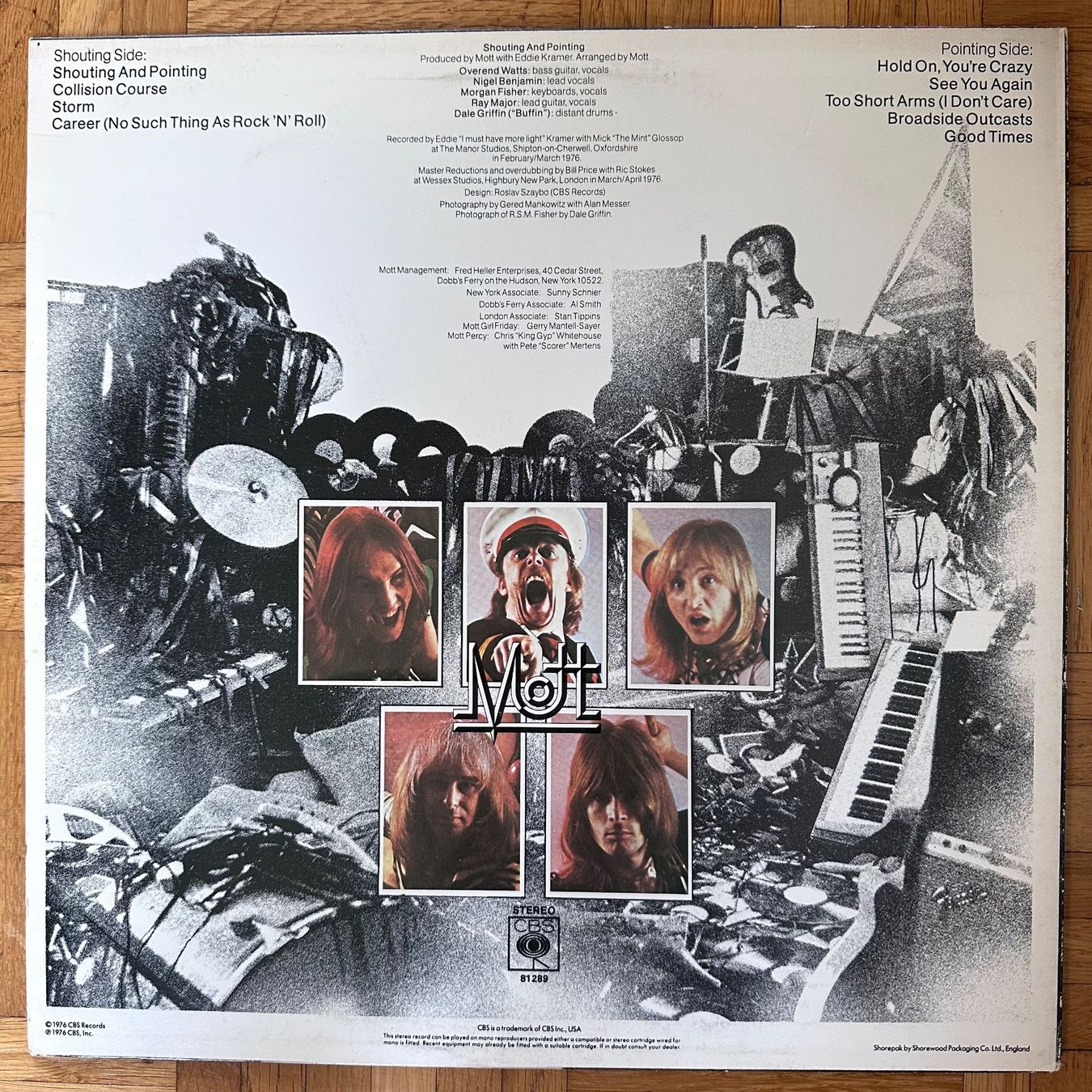 Dischi in vinile: LP - Mott ‎– Shouting & Pointing – Usato da Breganzona venduto da Onairda75 1