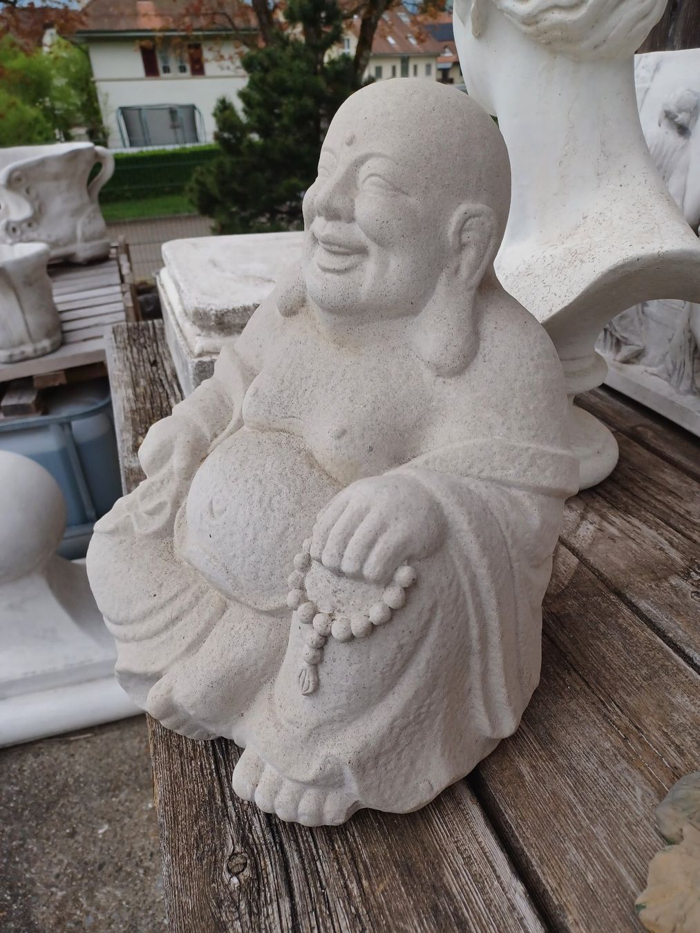 Figurines: Buddha Sandsteinguss – Neuf (Voir description) à Wangen a.Aare par Schneckenparadies 2