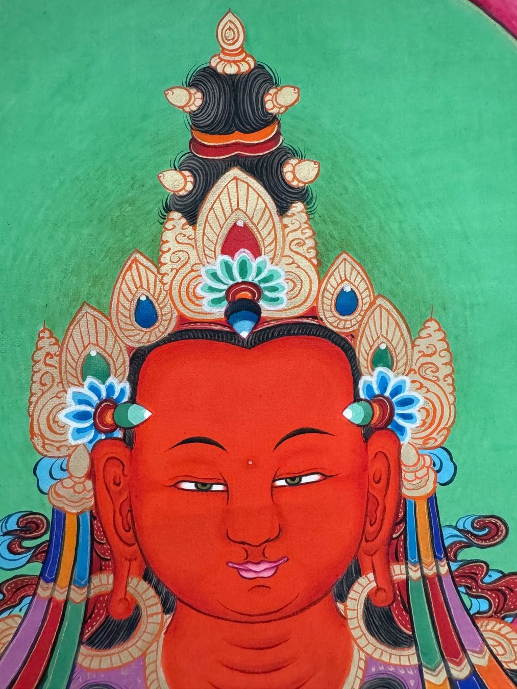 Dipinti: Quadro dipinto in acquarello del Buddha Amitabha – Nuovo (secondo la descrizione) da Caslano venduto da bri_5jft 1