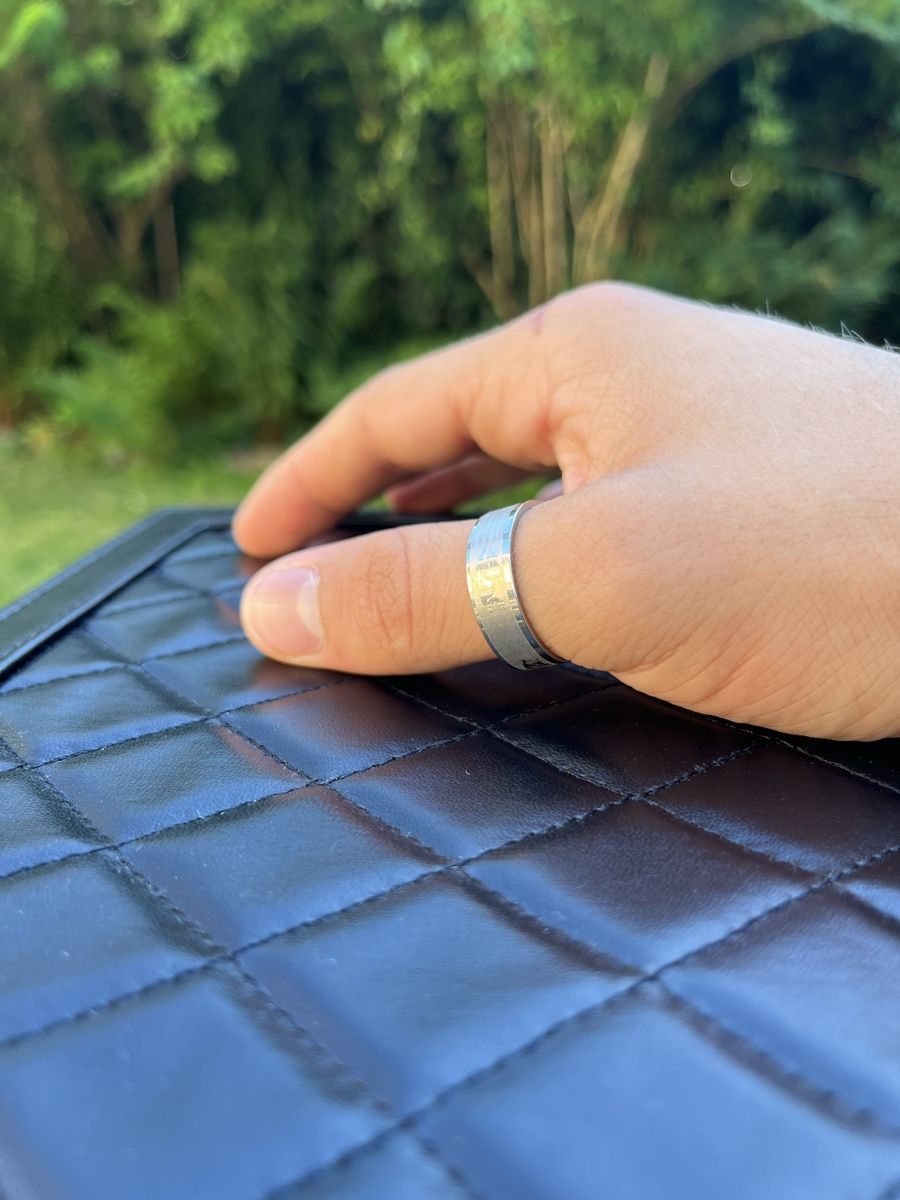 Ringe: Modischer Ring aus Edelstahl 21mm sliber-Optik – Neu (gemäss Beschreibung) aus Tägerwilen von Alexander716