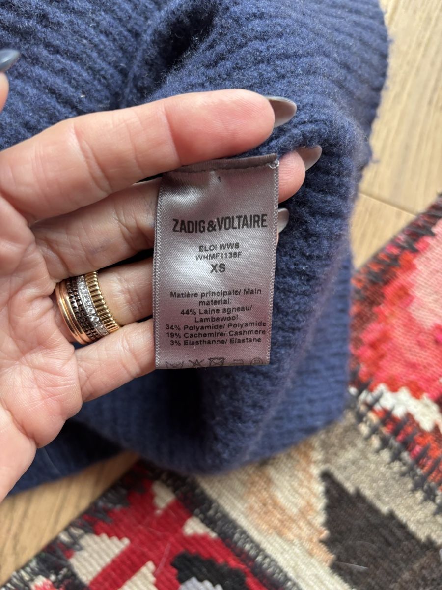 Pullover & Sweatshirts: Pull Zadig&Voltaire bleu marine, XS – Gebraucht aus Genève von bha_jcf5 3