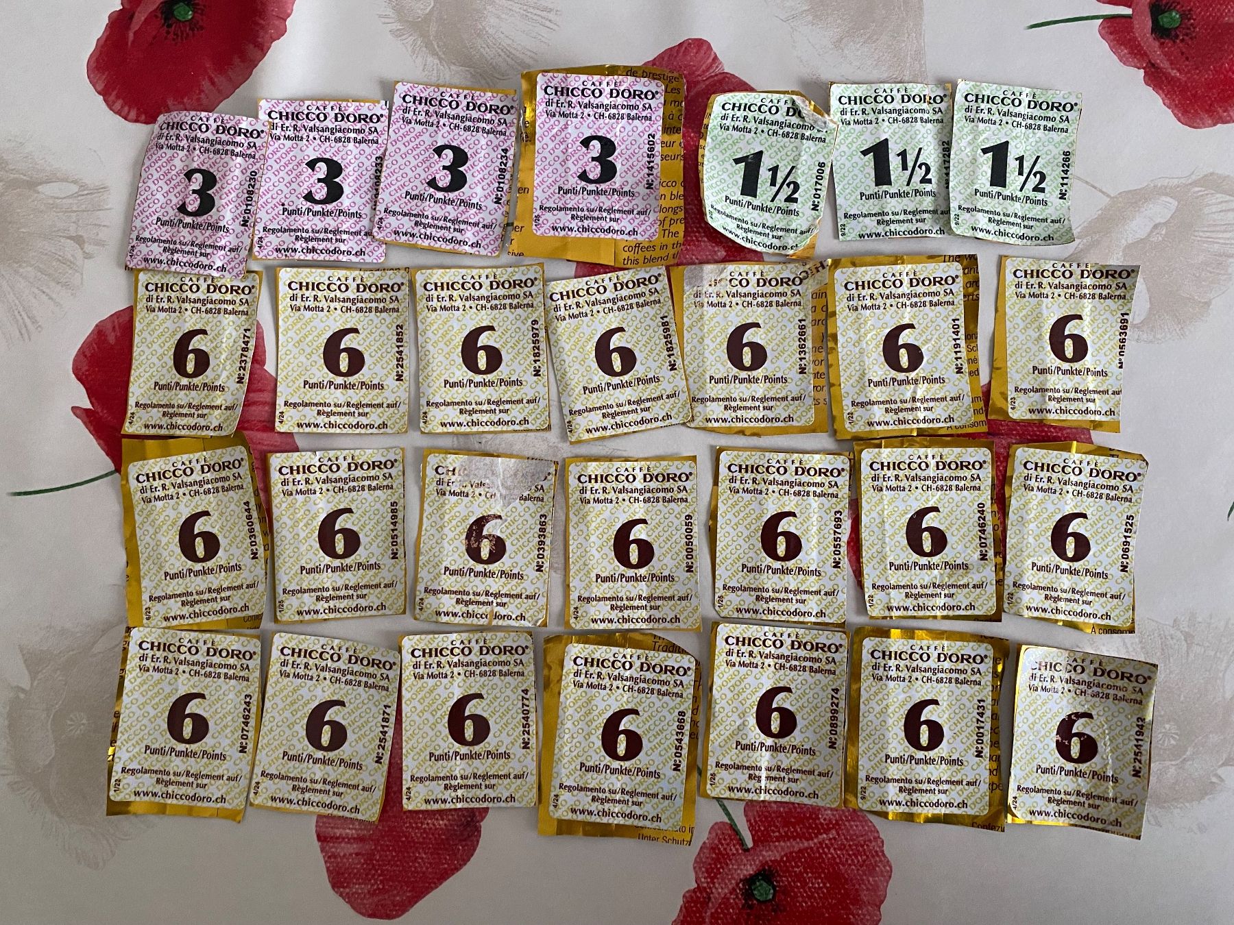 Doro Raccolte di bollini & punti: Chicco d'Oro Kaffeepunkte 142,5 Punkte – Nuovo (secondo la descrizione) da Berikon venduto da Samurai67ch