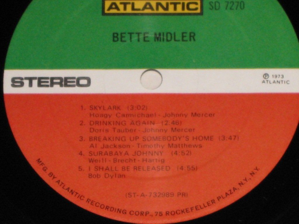 Vinyles: LP - BETTE MIDLER – D'occasion à Steckborn par Quo7 1