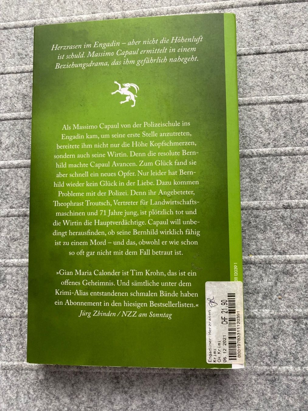 Libri: Krimi: Engadiner Herzrasen mit Massimo Capaul – Usato da Ottikon venduto da lo99 1