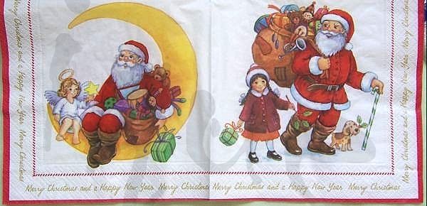 Servietten: Serviette nikolaus (w129) – Neu (gemäss Beschreibung) aus Schlatt TG von kreativ-atelier
