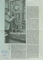 Hans Spahr (1912-1989) Maler, Erfinder - Autogramm