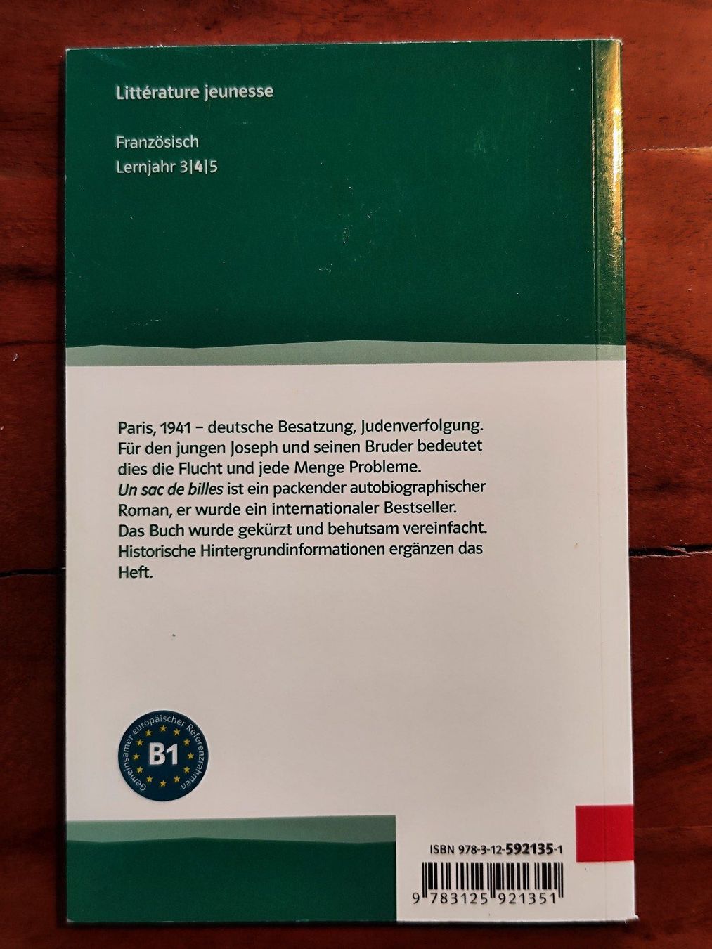 Libri: Un sac de billes, (BMS) – Usato da Winterthur venduto da horvath09 1