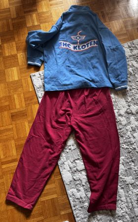 EHC Kloten Trainerjacke + Hose + Aufnäher