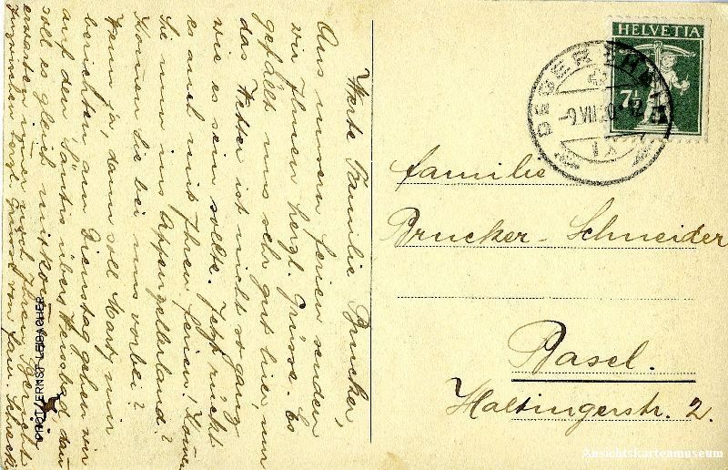 Cartoline postali: Degersheim - Bauer + 1920 – Usato da Emmenbrücke venduto da teestube 1