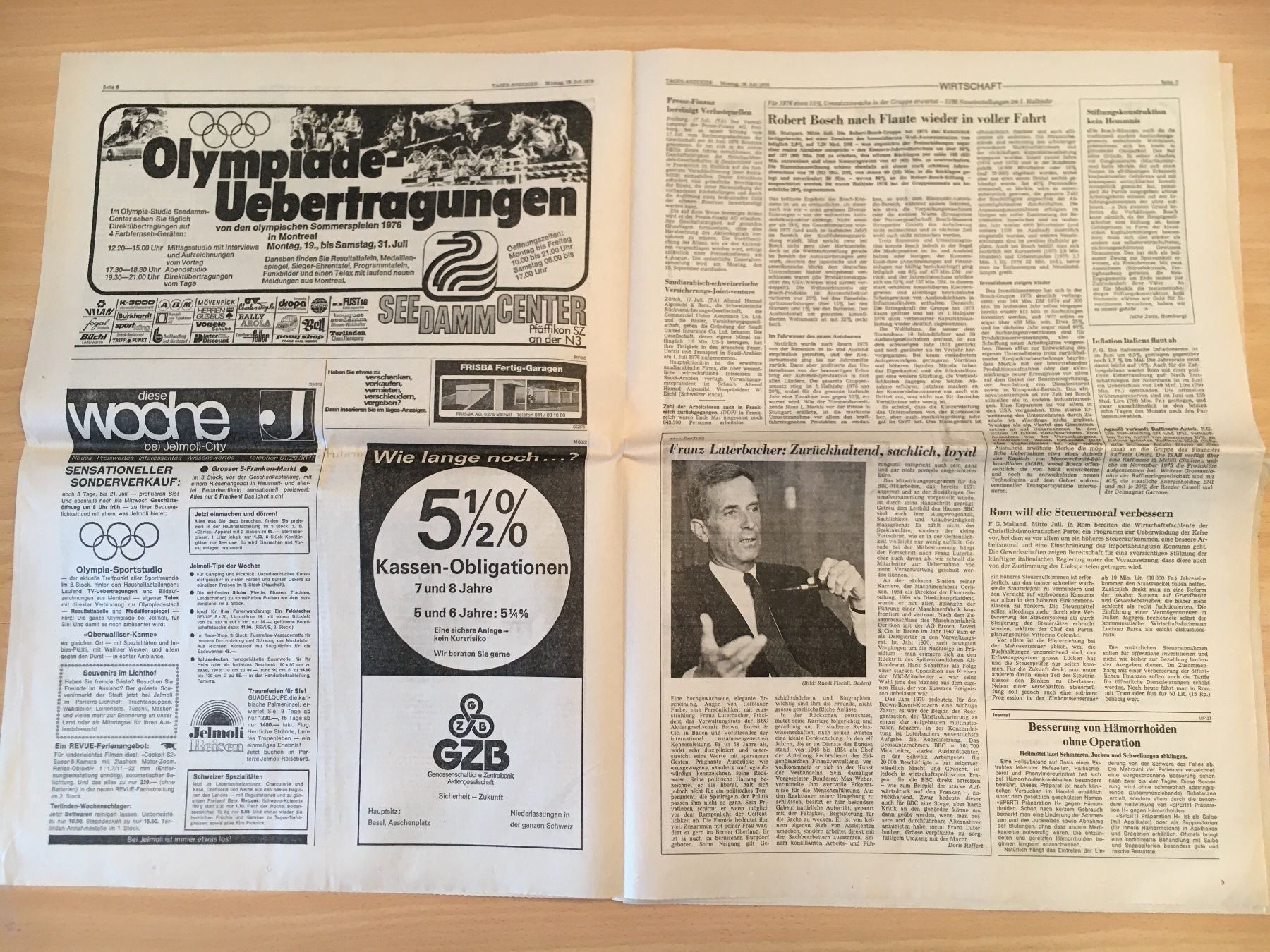 Zeitschriften & Magazine: Tagesanzeiger vom 19. Juli 1976 – Gebraucht aus Luzern von Jiggy_8898 3