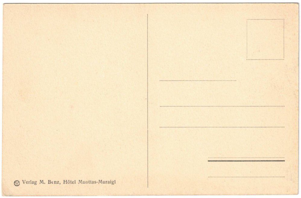 Cartoline postali: St. Moritz - Standseilbahn Muottas Muragl Bergstation – Usato da Binningen venduto da Mountainrider 1