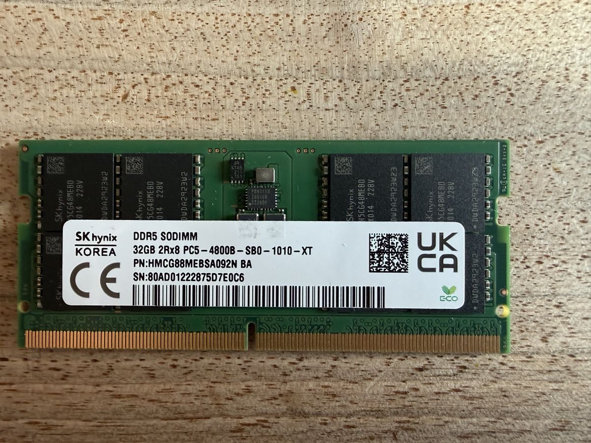 RAM: 32GB DDR5 SO-DIMM - Top Zustand! (Neu (gemäss Beschreibung)) in ...