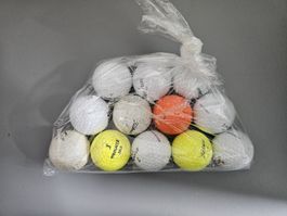 14x Golfbälle Titleist, Top Flite, Pinnacle, Slazenger u.m.