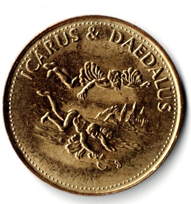 Medaglie: Icarus und Daedalus_Shell Medaille – Usato da Hombrechtikon venduto da Fraese01