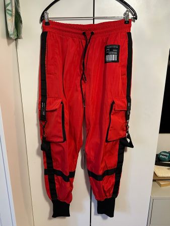 Unisex Cargo / Jogger Rot (L)
