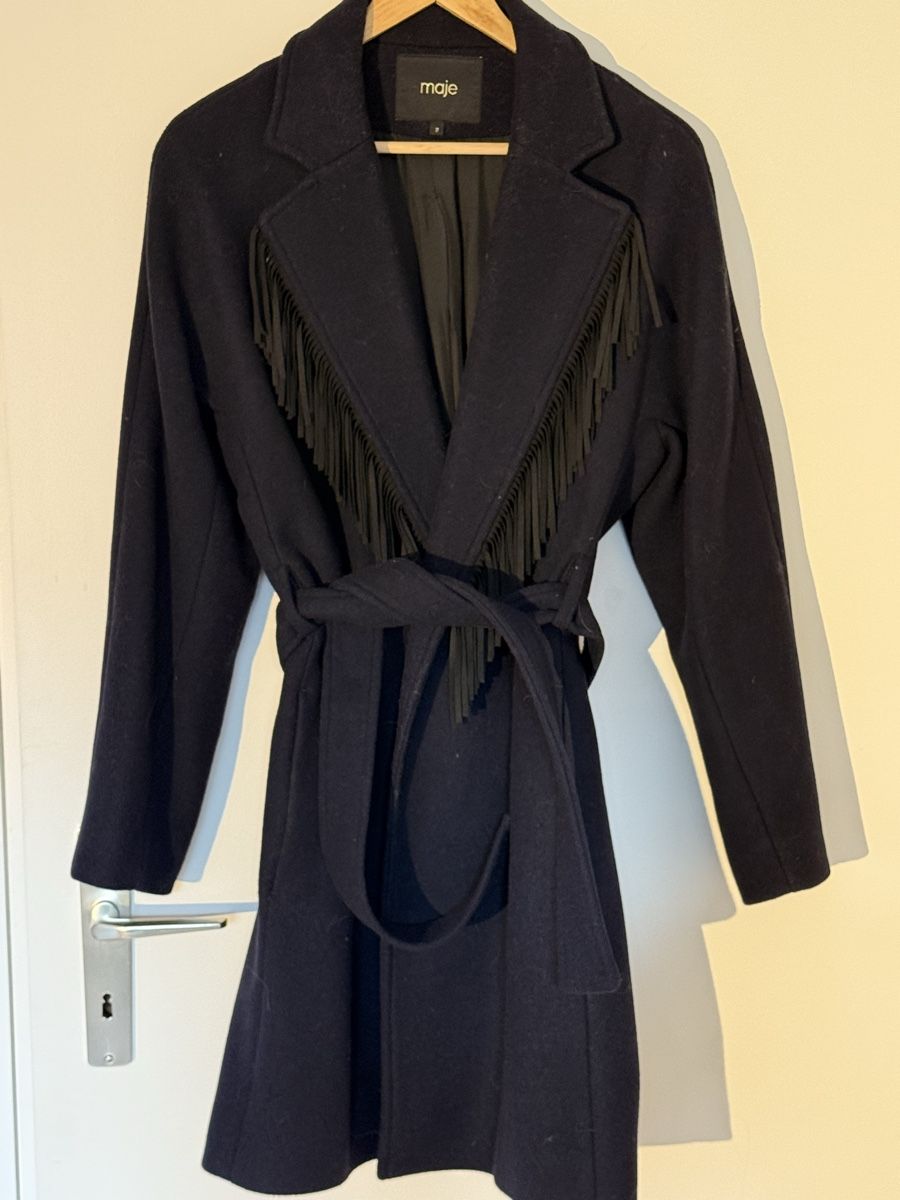 Maje Cappotti: Maje manteau à franges – Nuovo (secondo la descrizione) da vesenaz venduto da Froggie1222