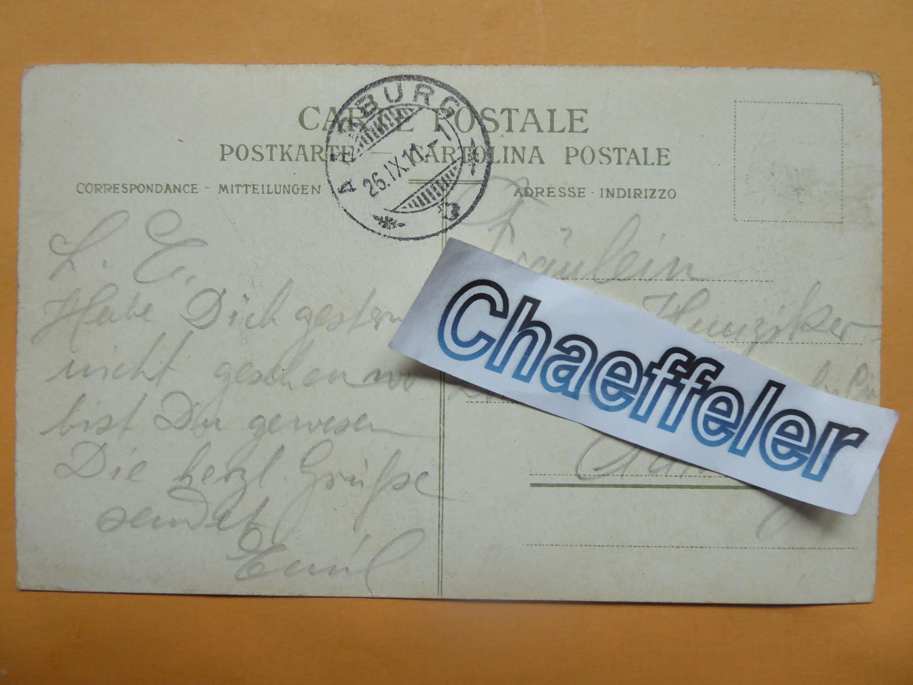 Cartoline postali: 1911  Militärpostkarte – Usato da Zürich venduto da Chaeffeler 1