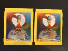 2 Panini Sticker Tüten WM 2002 Korea Japan ungeöffnet